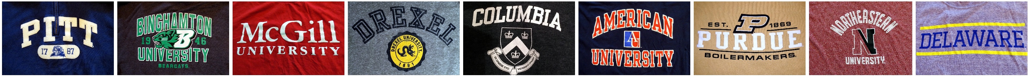 college logo shirts